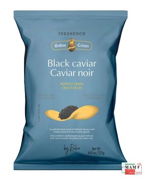 Картофельные чипсы Премиум со вкусом Черной Икры и оливковым маслом без глютена 125 гр. Rubio