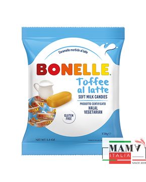 Конфеты Bonelle мягкие тоффи молочные 150г Без Глютена