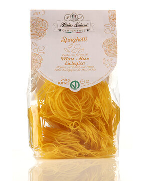 Паста из кукурузы и риса Спагетти БИО Pasta Natura Без глютена 250г