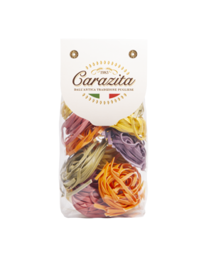 Паста ручной работы мультиколор Ниди (гнезда) Carazita 6 цветов 250г