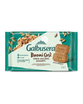 Печенье цельнозерновое с молоком Buoni Cosi Galbusera без сахара 300г