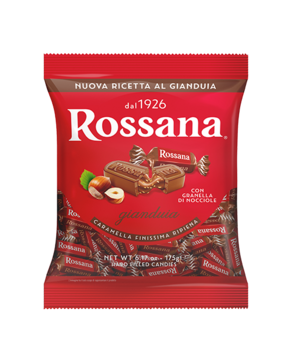 Карамель Rossana с кремом Джандуя и гранулами лесных орехов 175г