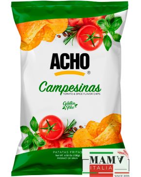 Испанские картофельные чипсы ACHO Премиум с томатами и приправами без глютена