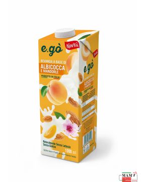 Миндально-Абрикосовое Сицилийское молоко без глютена,без лактозы 1000 мл E.GO