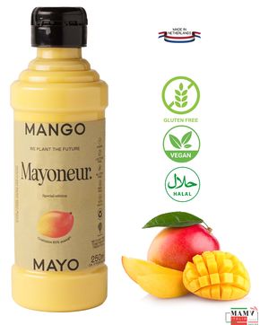 Майонез натуральный с манго MAYONEUR Нидерланды 250 мл (веган, без глютена, 100% Халяль)