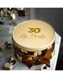 Конфеты шоколадные Ассорти 30 лет Ла Перла в подарочной жестяной коробке с лентой(белый и черный трюфель) 300 гр. La Perla