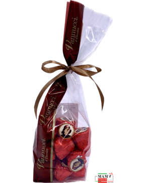 Шоколадные конфеты Вишня с ликером Maraschino в мягком пакете с лентой 250 гр.Vannucci