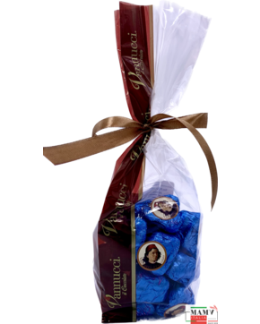 Шоколадные конфеты с фундуком Tre Perle в мягком пакете с лентой 250 гр.Vannucci