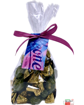 Конфеты из темного шоколада с Имбирным желе в мягком пакете с лентой 250 гр.Leone