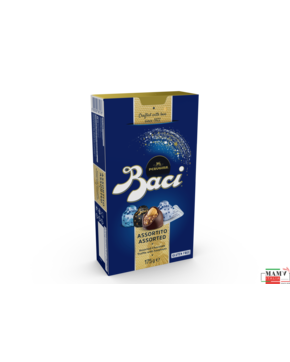 Конфеты шоколадные Baci с цельным лесным орехом ассорти в подарочной упаковке 175 гр. Baci Perugina без глютена