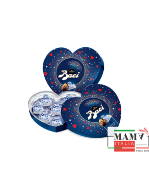 Конфеты шоколадные Baci Сuore с цельным лесным орехом в подарочной коробке 100 гр. Baci Perugina без глютена